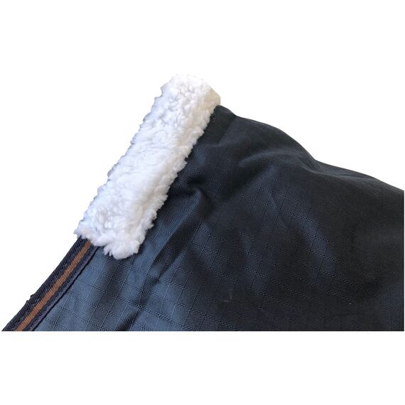 RL24 - Winterdecke 300g Füllung 600D BASICLINE dunkelblau/braun 155cm