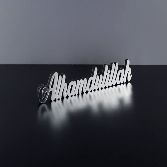 iwa concept Alhamdulillah Silber,Heimdekoration oder islamische Dekoration für Tisch oder Regale,Heimdekorationen für Ramadan-Geschenke,islamisches Ramadan-Geschenk,islamische Tischdekoration