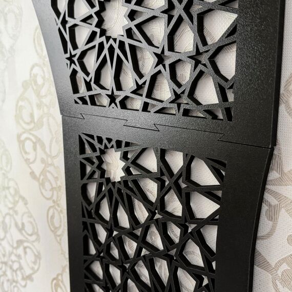 iwa concept Mihrab Wanddesign aus Holz, islamische Wandkunst, Gebetsraumdekoration, Einweihungsgeschenk für Muslime im Ramadan (XL)