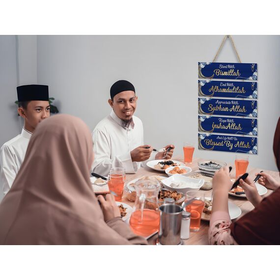OLEEK Islamische Wandkunst, Ramadan-Dekorationen für Zuhause 2025, islamische Wanddekoration, Bismillah-Wanddekoration, Ramadan-Wanddekoration, Ramadan-Wanddekoration, Ramadan-Eid-Geschenke für Frauen