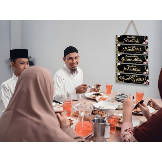 OLEEK Islamische Wandkunst, Ramadan-Dekorationen für Zuhause 2025, islamische Wanddekoration, Bismillah-Wanddekoration, Ramadan-Wanddekoration, Ramadan-Wanddekoration, Ramadan-Eid-Geschenke für