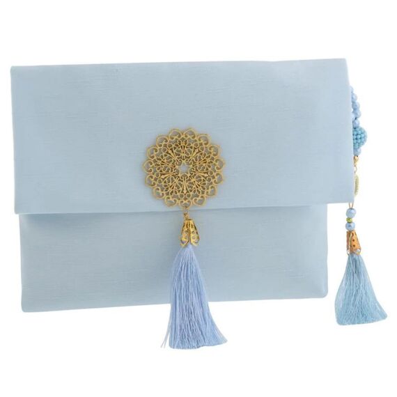 Prien Muslimischer Gebetsteppich Mit Gebetsperlen Für Frauen Männer, Geschenke Bayram, Ramadan, Teppich Beten Islam, Gebetsteppich Set, Islamische Gebetsmatte, Seccade Namaz, Muslim Mat (Blau)