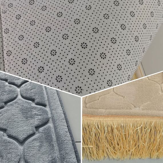 Baoblaze Traditioneller muslimischer Gebetsteppich Weich, Traditional Muslim Prayer Rug, Gebet Teppich Matte Faltbar, Carpet Soft Ramadan, Muslim Prayer Rug Carpet für Kinder Frauen Männer, ROSA
