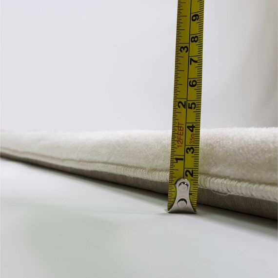 Modefa Orthopädischer Gebetsteppich | Gepolstertes Schaumstoffkissen Janamaz Sajjada | 2,5 cm dicker, weicher Samt-Islamischer Namaz-Sajadah-Teppich (Reich Red)