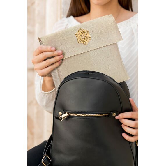 ihvan online Muslimischer Gebetsteppich und Perlen Mit Eleganter Tragbar Stoff Tasche, Janamaz, Sajjadah, Weiche Islamischen Gebetsteppich, Islamische Geschenke, Gebet Teppich Matte, TAFT Stoff, Grau