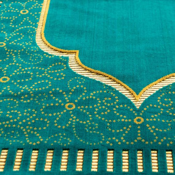 homeart Muslimischer Gebetsteppich, weicher Plüsch, dünn, islamischer Gebetsteppich, Janamaz, Sajada, betender Teppich, islamisches Geschenk für Männer und Frauen, Ramadan Eid Hajj Geschenk,