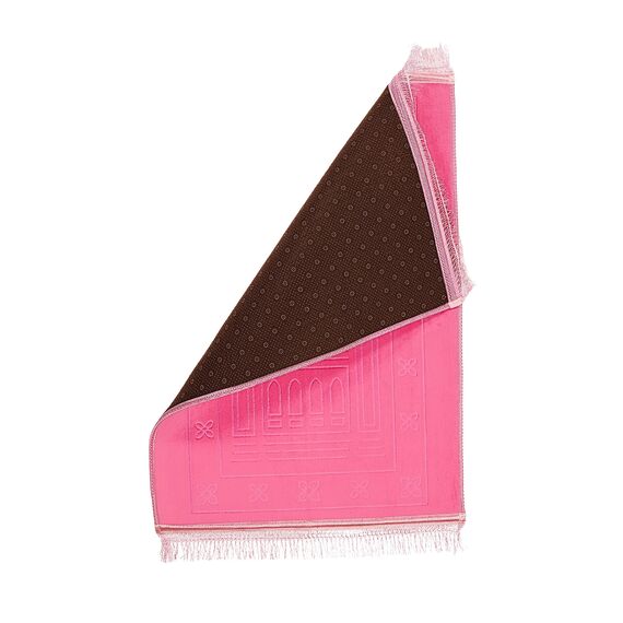 Greatfool Muslimischer Gebetsteppich für Islamische Gebetsteppich – Muslimischer Gebetsteppich dick und bequem für Damen und Herren Muslim - Gebetsteppich Islam - Rosa