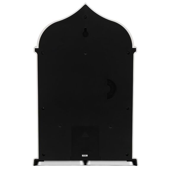 Muslimische Islamische Azan Wecker Muslim Gebet Wanduhr Uhr Azan Athan Digital Alarm Wanduhr Silber HA-4004 mit Stift
