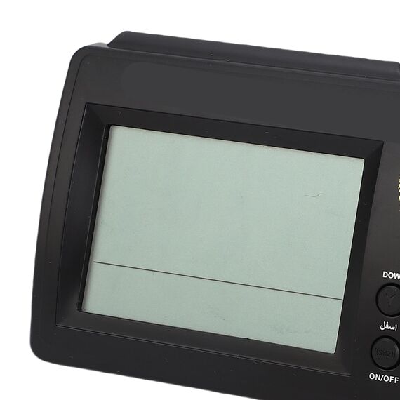 Dpofirs Muslimische Athan Uhr Uslim Azan Wanduhr, digitaler muslimischer Gebetsalarm Athan Islam für Gebet Muslimisches Azan Athan Wecker LCD-Uhr Grau mit Stift Home Office