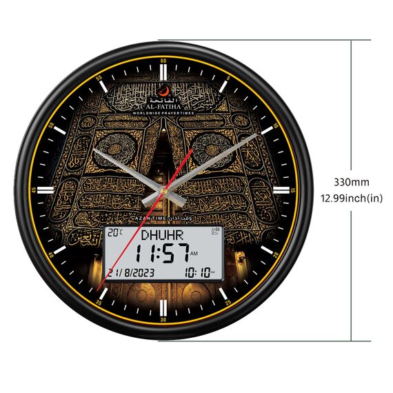 OUD Bukhoor LED muslimische Gebetsuhr Azan Uhr