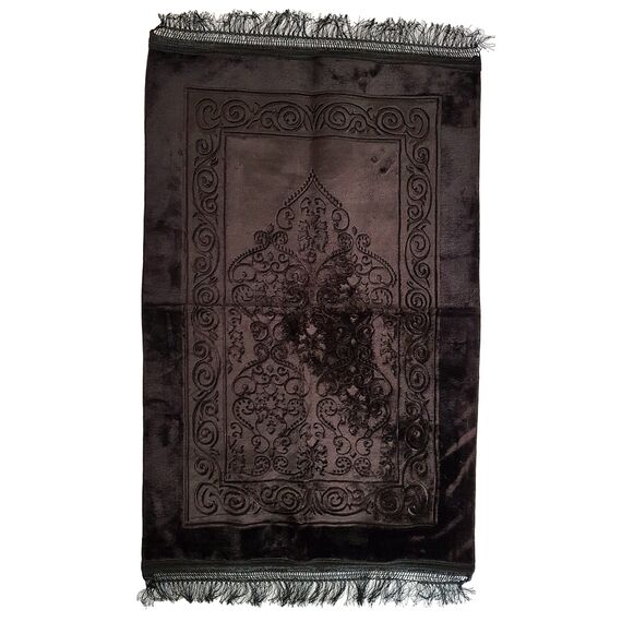 Ilkadim Türkischer Gebetsteppich 120 x 79cm Seccade Namazlik Sajada Sedschade (Dunkelbraun)