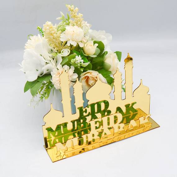 Acryl EID Mubarak Dekor Ramadan Dekoration Eid Mubarak islamischer muslimischer Anhänger Eid Al Adha Party Supplies Ramadan Kareem Geschenke (Style 10)