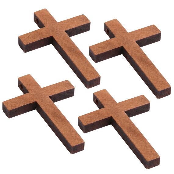 Mr. Pen- Wooden Crosses, 1.2x1.75 Inches, 50 Pack, Small Wooden Crosses, Wood Crosses for Crafts, Small Cross Pendant