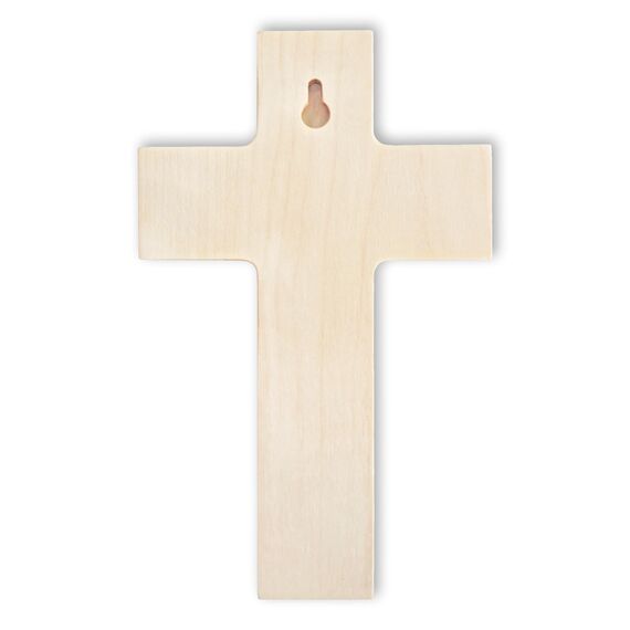 Fritz Cox Holzkreuz LEBENSBAUM mit Gebet | der Lebensbaum wächst, blüht und gedeiht | Geschenk für unsere Liebsten | besonders zur Taufe, Kommunion, Geburt