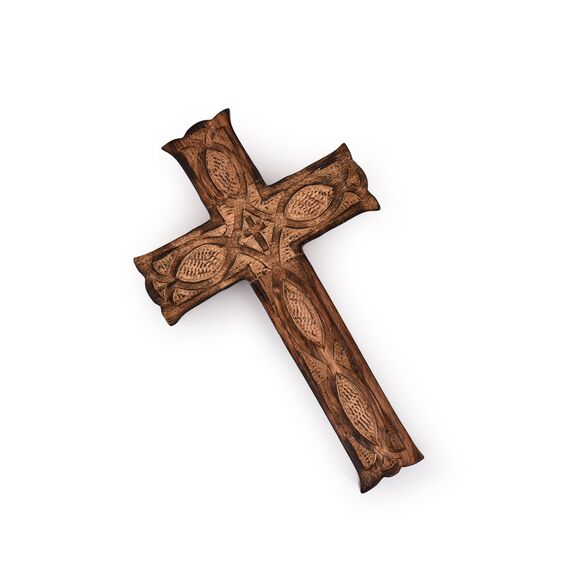 Nirvana Class Handgefertigtes Wandkreuz aus Holz für Kirche, Heim, Raumdekoration