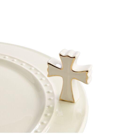 nora fleming ceramic mini: cross