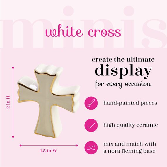 nora fleming ceramic mini: cross