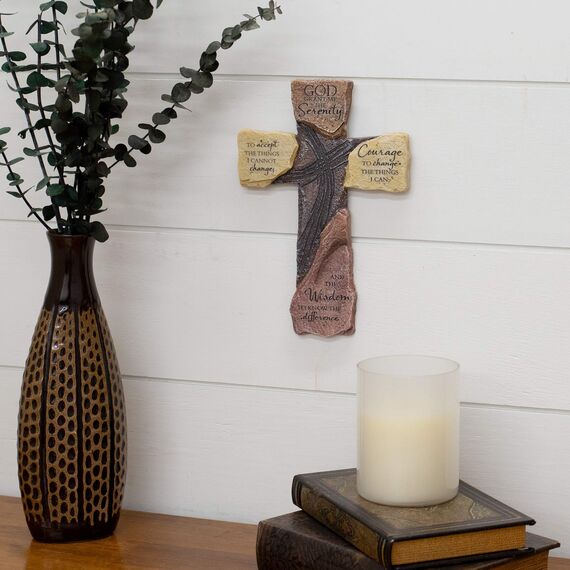 Dicksons Serenity Gebet Inspirierende Wand Kreuz