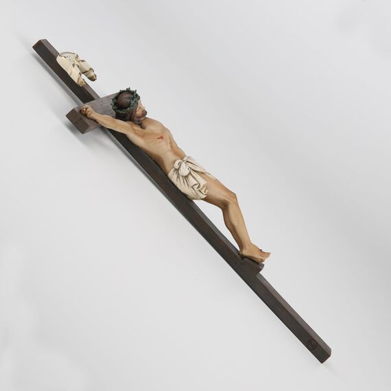 BC Katholisches Kruzifix-Wandkreuz, Jesus Christus, Wanddekoration für Zuhause, Altar, religiöses Geschenk, 25,4 cm hoch, handgefertigte Renaissance-Skulptur von Buildclassic (vollfarbige neue