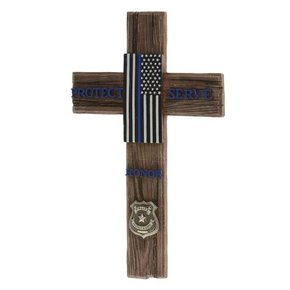 Amerikanische Flagge, Polizei und Feuer, dekorative Familienkreuze, Wanddekoration, Polizeiflagge, Zubehör, Polizeiflagge, Schild, Wandbehang, Kreuz, spezielles Polizeiabzeichen, Kreuz, Wandbehang