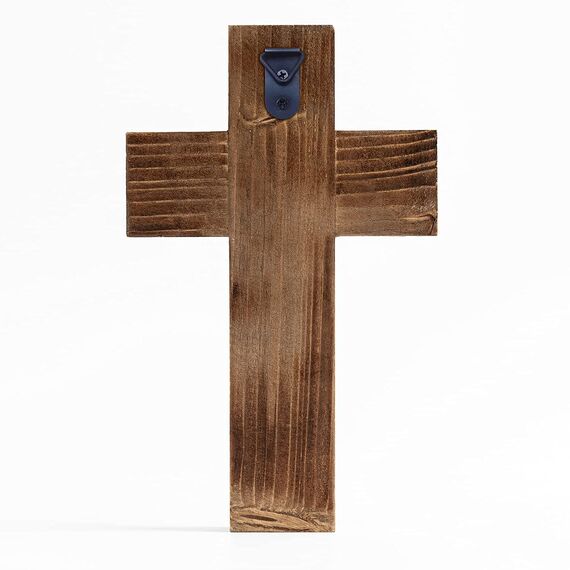 OKSQW Wandkreuz aus Holz für Christen, religiöses spirituelles Kreuz, Geschenke mit Haken zum Aufhängen an der Wand oder am Tisch mit Glauben für Kirche, Zuhause, Dekoration für Weihnachten (5 Farben