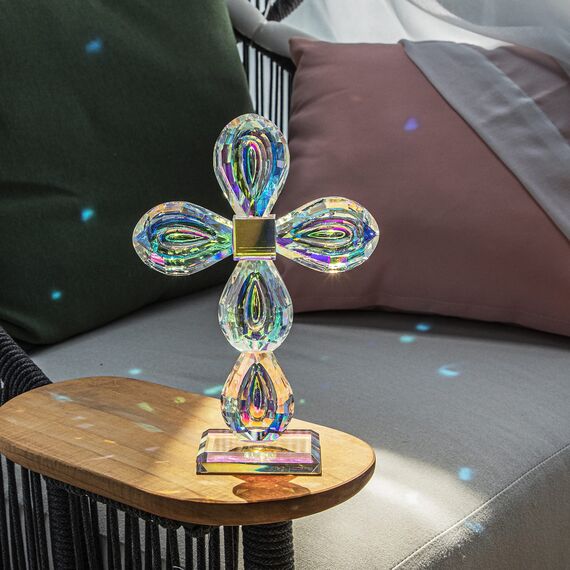 QFkris Traditionelle Kreuz-Figur, Kristall, stehend, 20,3 cm hoch, Glas, (bunt)