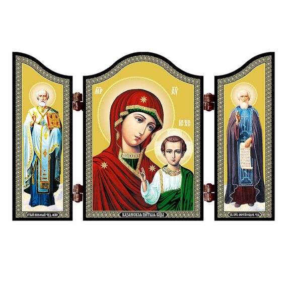 NKlaus 1437 Gottesmutter von Kazan christliche Ikone Kazanskaja Bogorodica