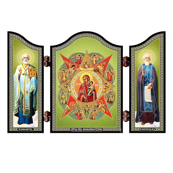 NKlaus 1444 GM vom unverbrennbaren Dornbusch christliche Ikone Neopalimaja Kupina
