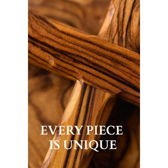 Zuluf Wall Hanging Olive Wood Cross 20cm Olivewood Christian Wall Cross (Ow-Crs-051) by