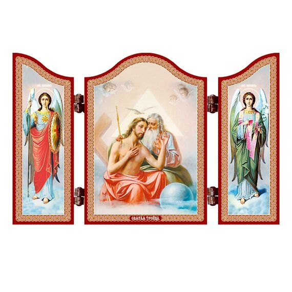 NKlaus 1458 Heilige Dreifaltigkeit christliche Ikone Svjataja Troica reise Altar Ge