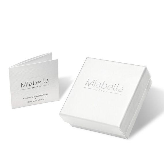 Miabella 18 Karat Gold über Sterling Silber italienischen Rosenkranz Bead Kreuz Y Halskette Kette für Frauen Männer, 20 Zoll
