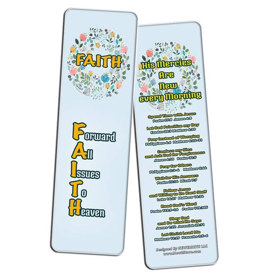 Christian Prayer Bookmarks - The Lord's Prayer (12-Pack) - Collection of Bible Verses for Daily Motivation - Reverence Bible Texts Sunday School Easter Baptism - Thanksgiving Christmas Rewards