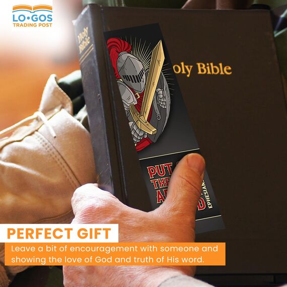 Full Armor of God Bibel-Lesezeichen, 25 Stück Spartan Warrior Christian Bible Verse Lesezeichen für Bibelstudie & Kirche Willkommenspakete, Glaube & Gebet Schrift Karte Geschenke für Männer & Frauen