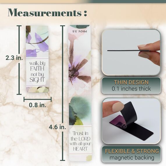 Bloom Like the Flowers Magnetic Bookmark Set