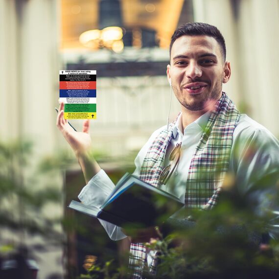 gisgfim 150 Stück Rettungsplan Karten Bulk Bibeltrakte Gospel Traktat Tasche Christian Tracts Gebetskarten Rettung Trakt Mini inspirierende Bibelversen Brieftasche Planer Lesezeichen für
