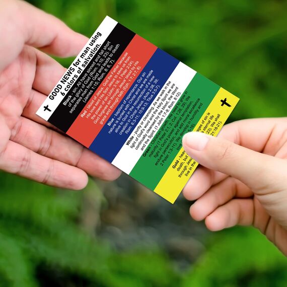 gisgfim 150 Stück Rettungsplan Karten Bulk Bibeltrakte Gospel Traktat Tasche Christian Tracts Gebetskarten Rettung Trakt Mini inspirierende Bibelversen Brieftasche Planer Lesezeichen für