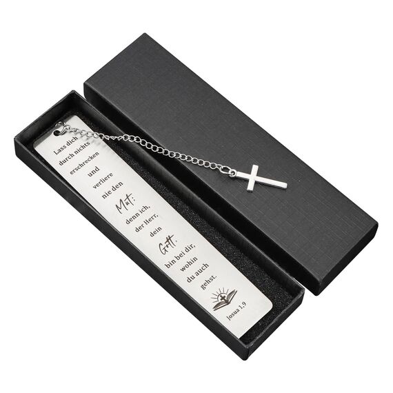 Christian Lesezeichen mit Bibelvers und Kreuz Anhänger Inspirierendes Lesezeichen Christliche Geschenke Christian Lesezeichen Inspirierende Geschenke Mit Geschenkbox für Frauen Männer(SIZE:lass)