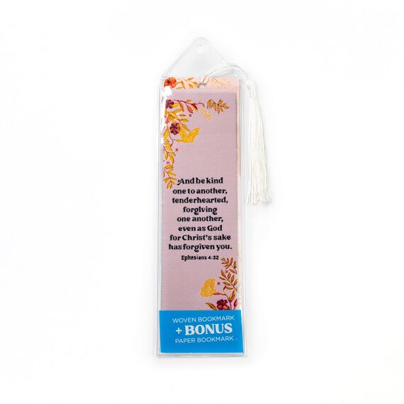 Bibel-Lesezeichen aus Stoff mit Bonus-Quaste, Epheser 4:32: Be Kind to One Another Bible Book Markers - Christian Bookmarks for Women - Religious Bookmarks - Christian Gifts for Women