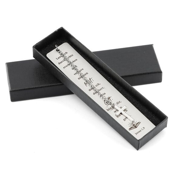 Christian Lesezeichen mit Bibelvers und Kreuz Anhänger Inspirierendes Lesezeichen Christliche Geschenke Christian Lesezeichen Inspirierende Geschenke Mit Geschenkbox für Frauen Männer(SIZE:lass)