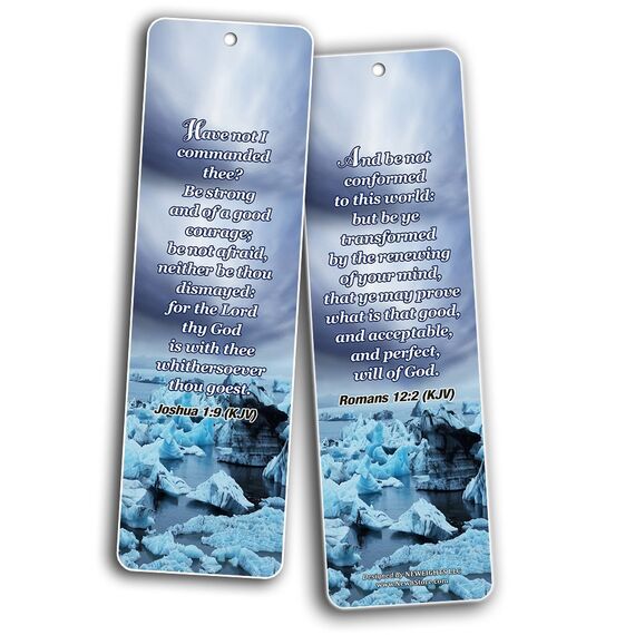Most Highlighted Bible Verses Bookmarks Cards Bulk Set - KJV Version (12-Pack)- Religious Christian Inspirational Gifts to Encourage Men Women Boys Girls - Bible Study Sunday School War Room Decor