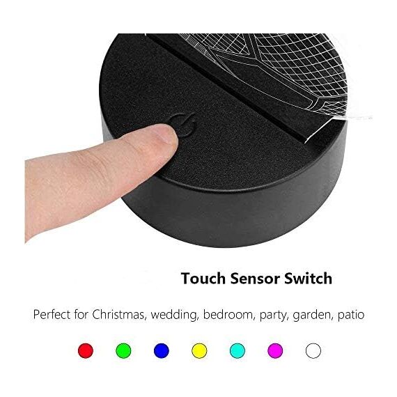 Xdorra Jesus Christus 3D Lichter 7 Farben Schreibtisch LED Stimmungslichter Geschenk für christliche Geburtstagsfeier Geschenke