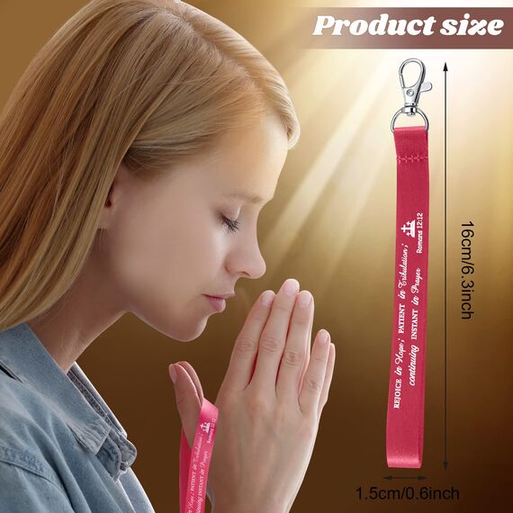 45 Stück christliche Schlüsselanhänger, inspirierend, Bibelvers, Schlüsselanhänger, Polyester, Schrift, religiöse Party-Geschenke, dunkel, klassisch