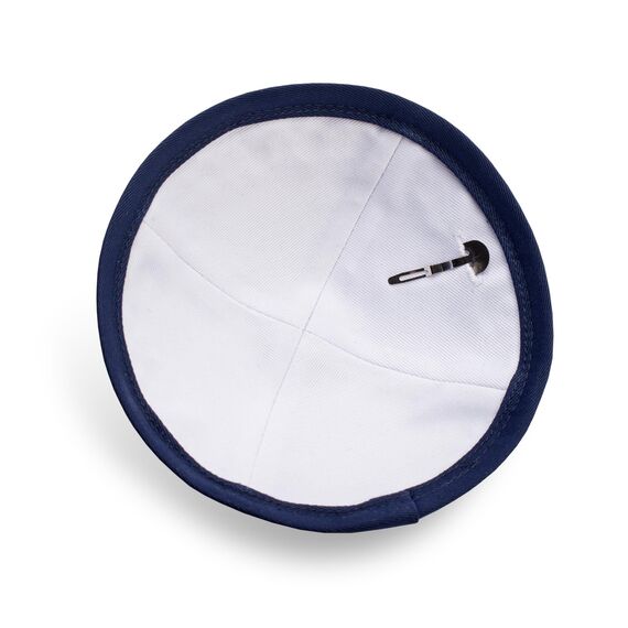JL Kippha's Cotton Marineblau Embroided Davidstern Kippah Yarmulke jüdischen Yamaka Kippa Cap Judaica