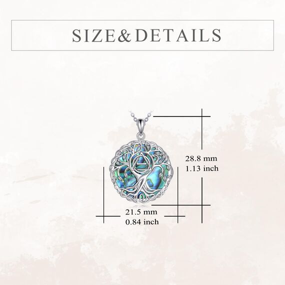 YFN Baum des Lebens Kette 925 Sterling Silber Therian Baum Anhänger Halskette Schmuck Therian Stolzsymbol Geschenke für Damen Herren