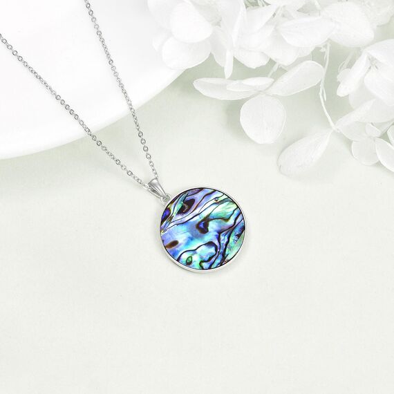 YFN Baum des Lebens Halskette Sterling Silber Om Aum Ohm Baum Anhänger Schmuck Yoga Geschenke für Damen Herren