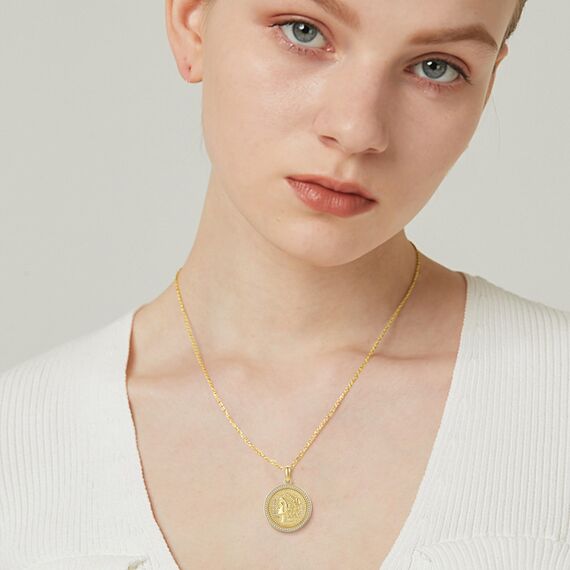 ONEFINITY Münzketten für Damen Sterlingsilber Vintage-Münzanhänger Halskette Schmuck Geschenke für Frauen