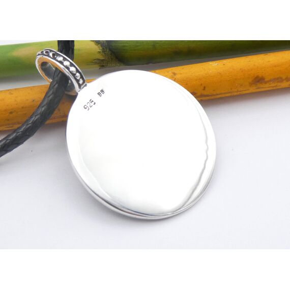 Silberschmuck - BG Anhänger Erzengel Michael aus 925 Sterlingsilber – Schutzsymbol Kettenanhänger, massiv gearbeitet, Unisex Schmuck, Geschenk