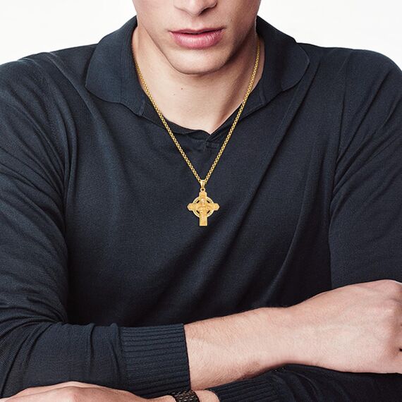 Gold Heiliger Judas Anhänger 925 Sterling Silber Heiliger Judas Thaddäus Kette Gold St. Jude Medaille Anhänger Halskette Schmuck Religiöse Geschenk für Herren