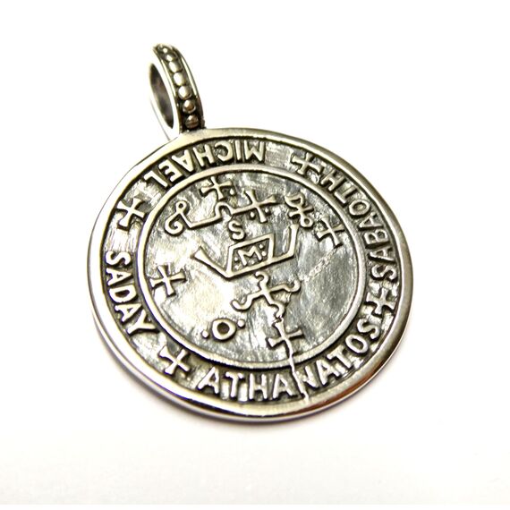 Silberschmuck - BG Anhänger Erzengel Michael aus 925 Sterlingsilber – Schutzsymbol Kettenanhänger, massiv gearbeitet, Unisex Schmuck, Geschenk
