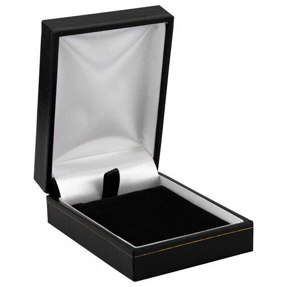 Sterling Silber Erzengel Michael Oval Zirkonia Gebet Anhänger Halskette (Large) (Kommt mit Einer 45 cm Kette)